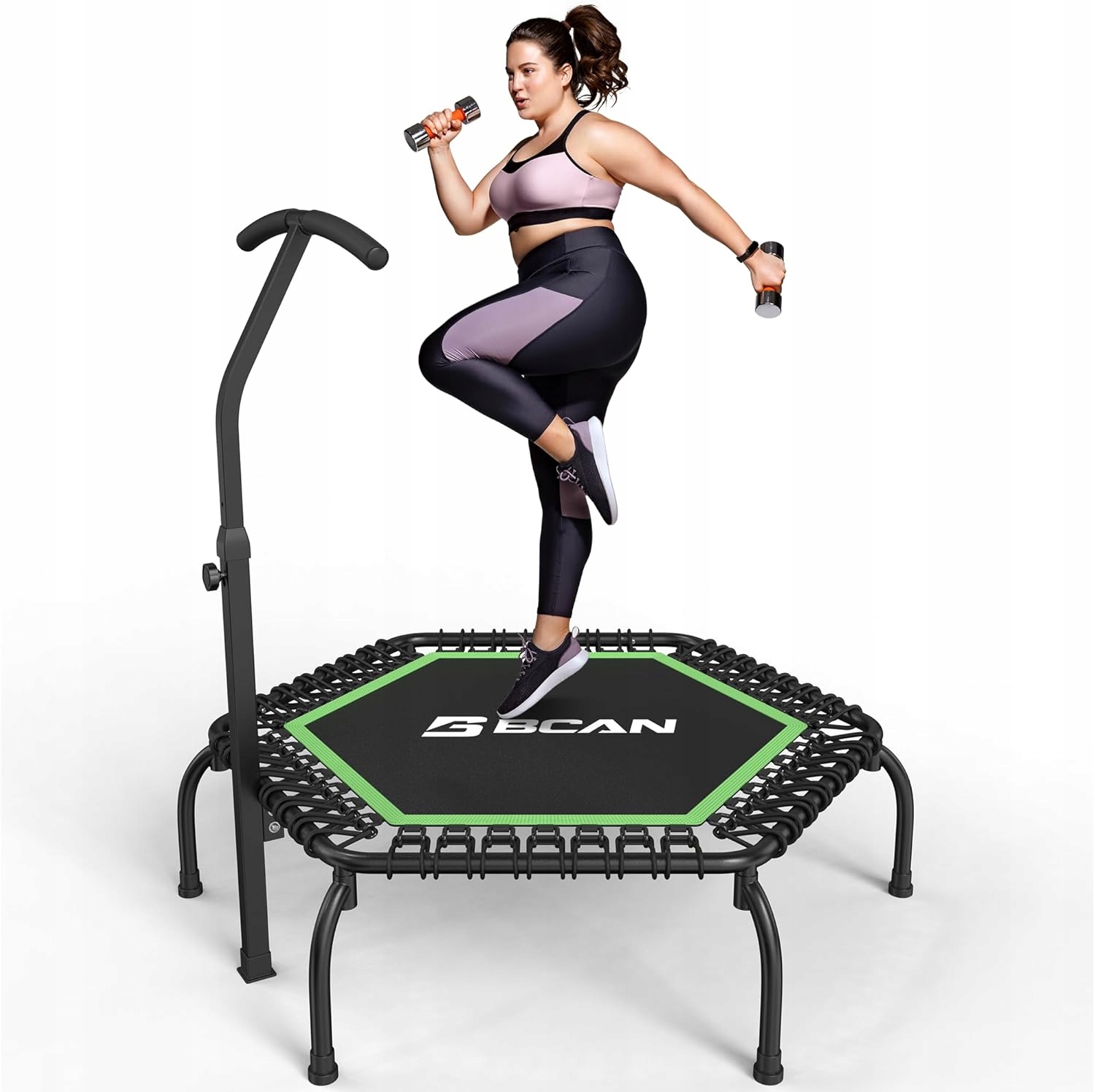 Fitness trampolína 122 cm do 250 kg s úchytem Bcan