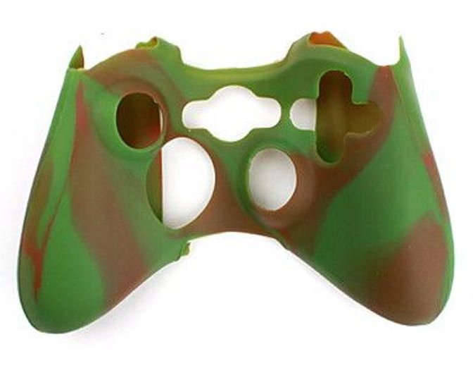 IRIS Silikonowy pokrowiec etui osłona na pad do Xbox 360 zielono-brązowy