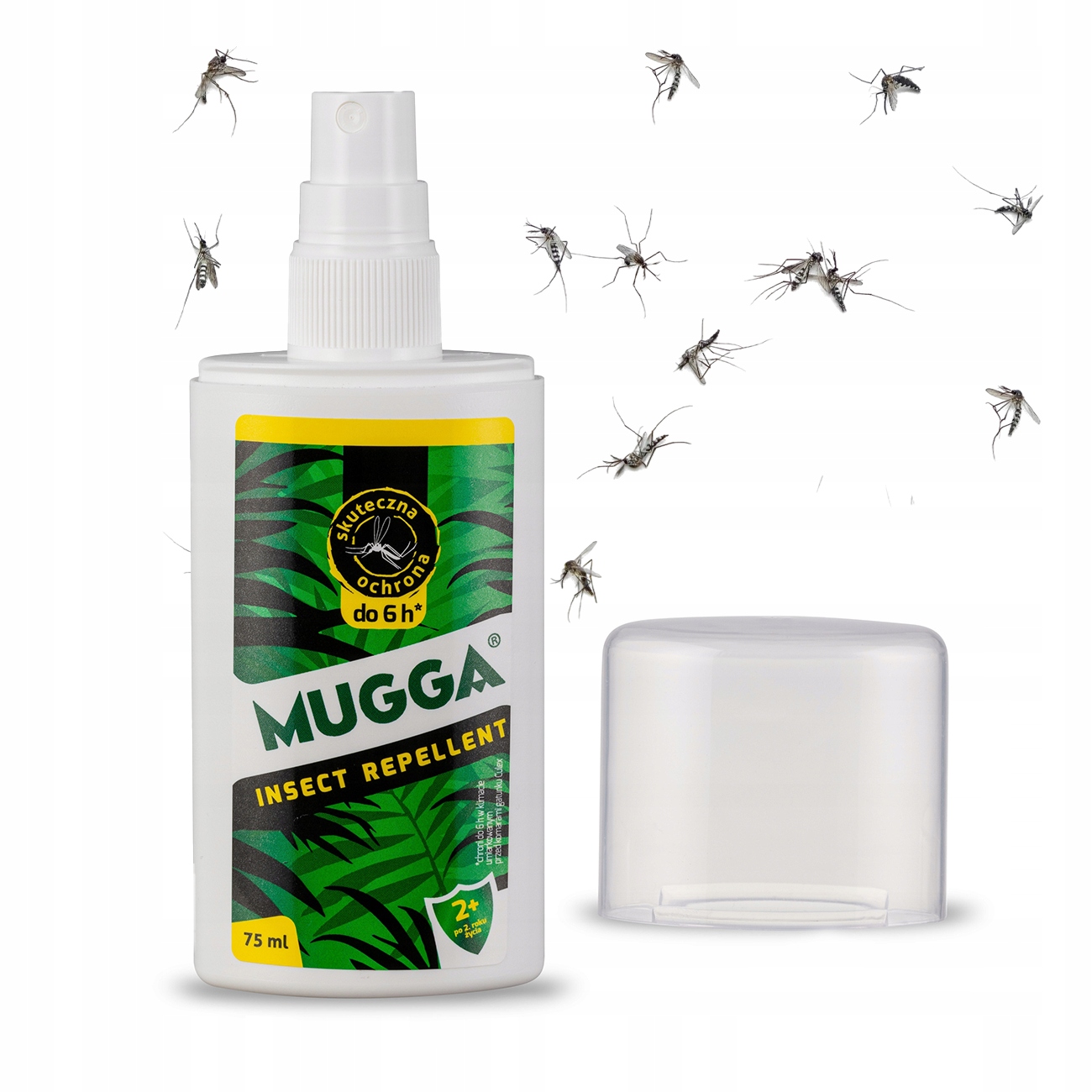 MUGGA SPRAY NA KOMARY KLESZCZE 9,5% DEET ŚRODEK DLA DZIECI OD 2 ROKU ŻYCIA