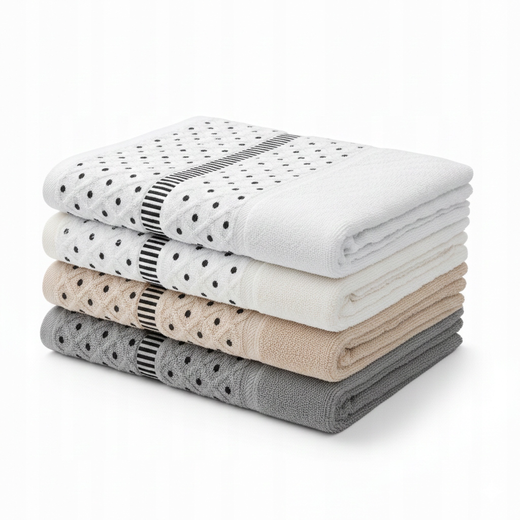 Sada bavlněných ručníků pro rodinu 70x140, 4 barvy, 500