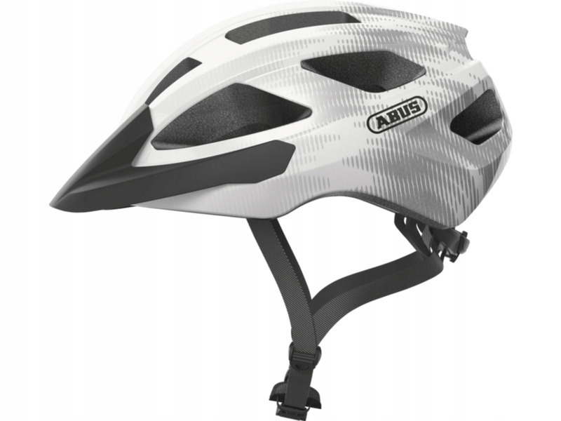 Kask rowerowy Abus Macator Biało-szary Mtb (rozmiar L)