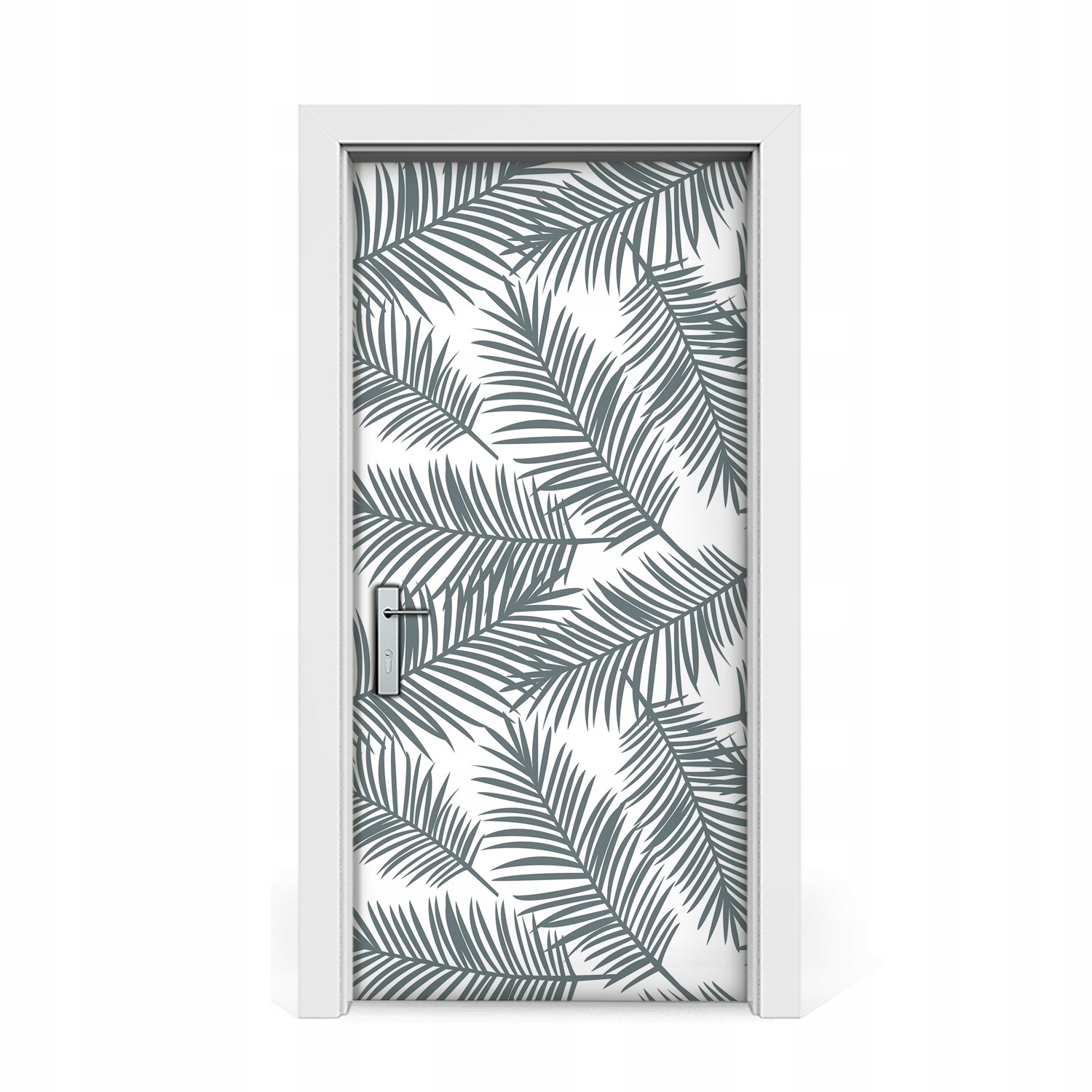

Naklejka na drzwi Szary liść palmowy 95x205