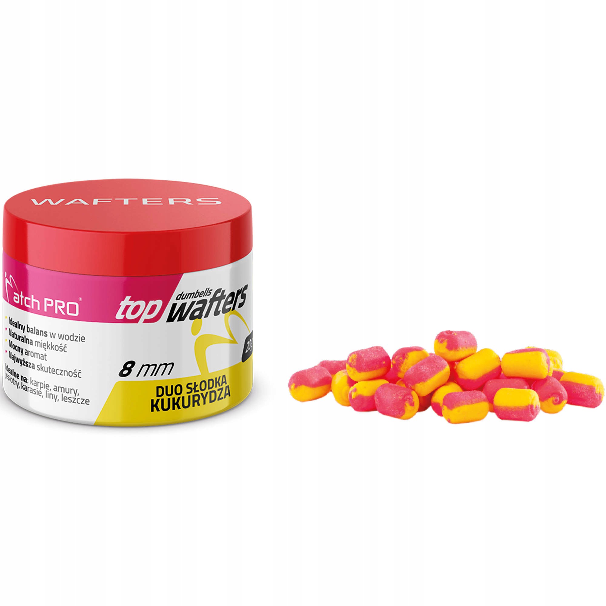 Wafters MatchPro Top Dumbells Duo Sweetcorn 8mm 20g