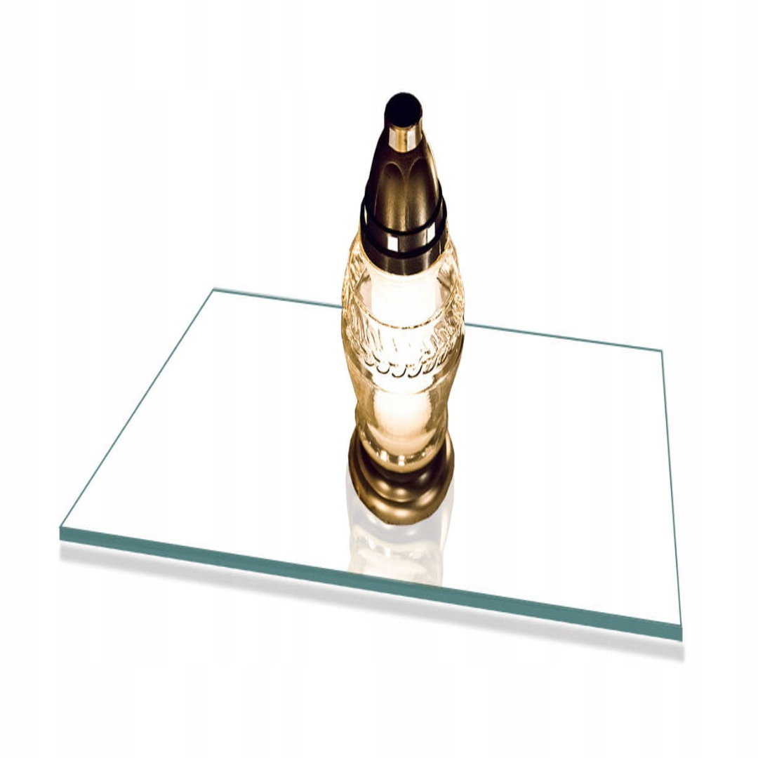 Skleněná Podložka Pod Svícen Květiny 50x52 Bílá na Hřbitov