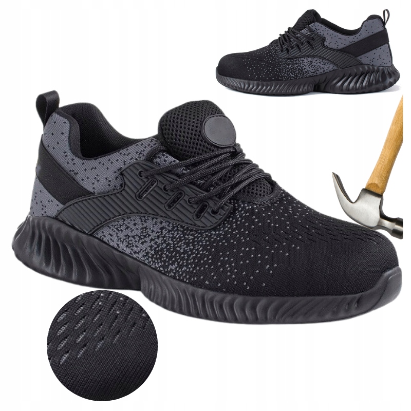 Pánské pracovní boty Sportovní Polobotky Lehké Prodyšné s Noskem Bozp S1 46