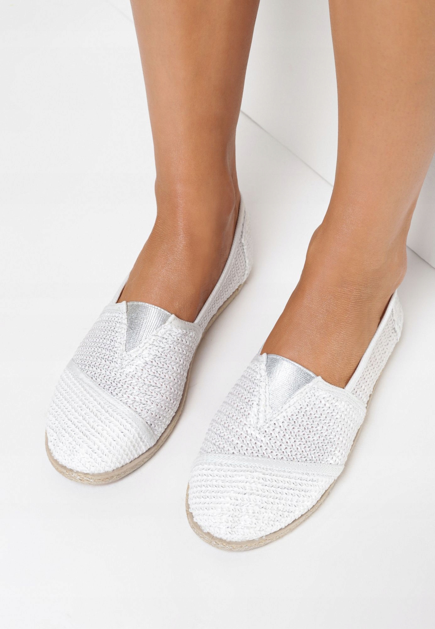 

Born2Be Srebrne Tenisówki damskie 38 Plecionki