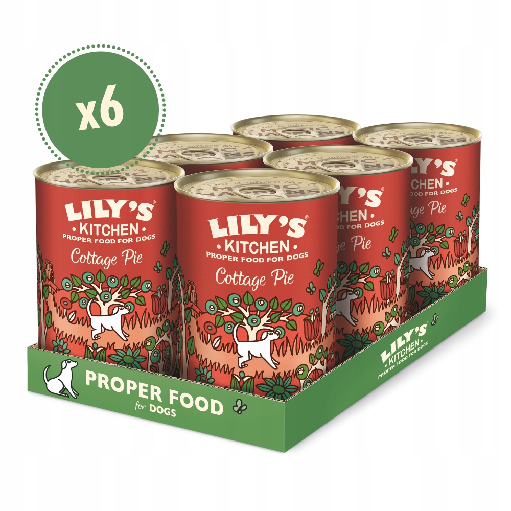 Levně Lily’s Kitchen Cottage Pie – Kompletní Vlhké Krmivo s hovězím masem 6 x 400 g