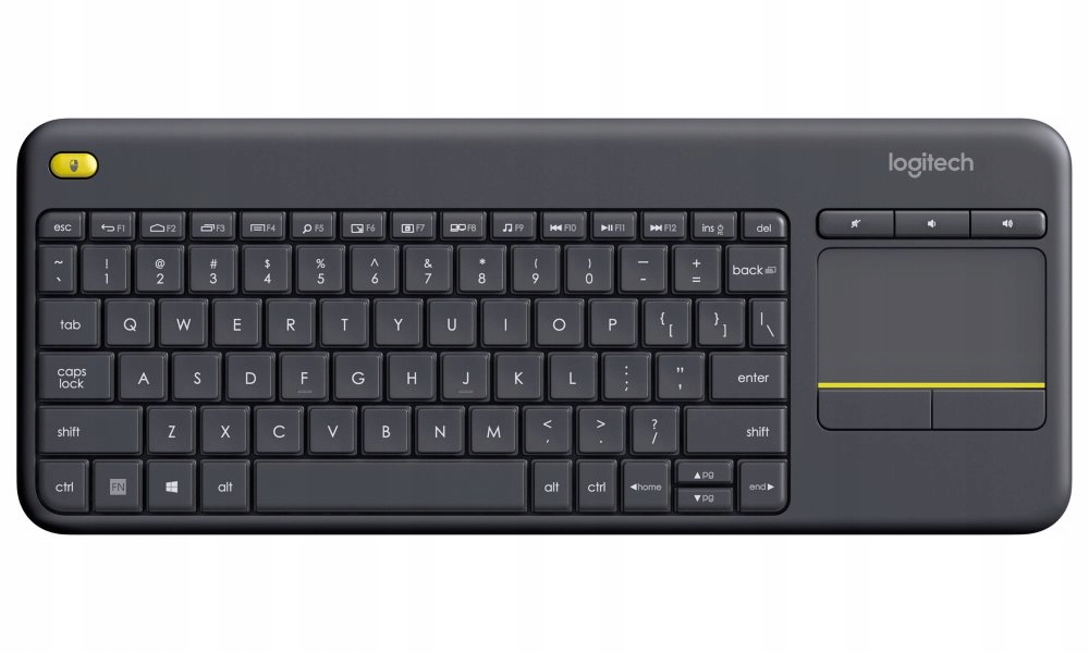 Logitech klávesnice Touch K400 Plus Bezdrátová/ 2.4GHz/ Touchpad/ Usb při