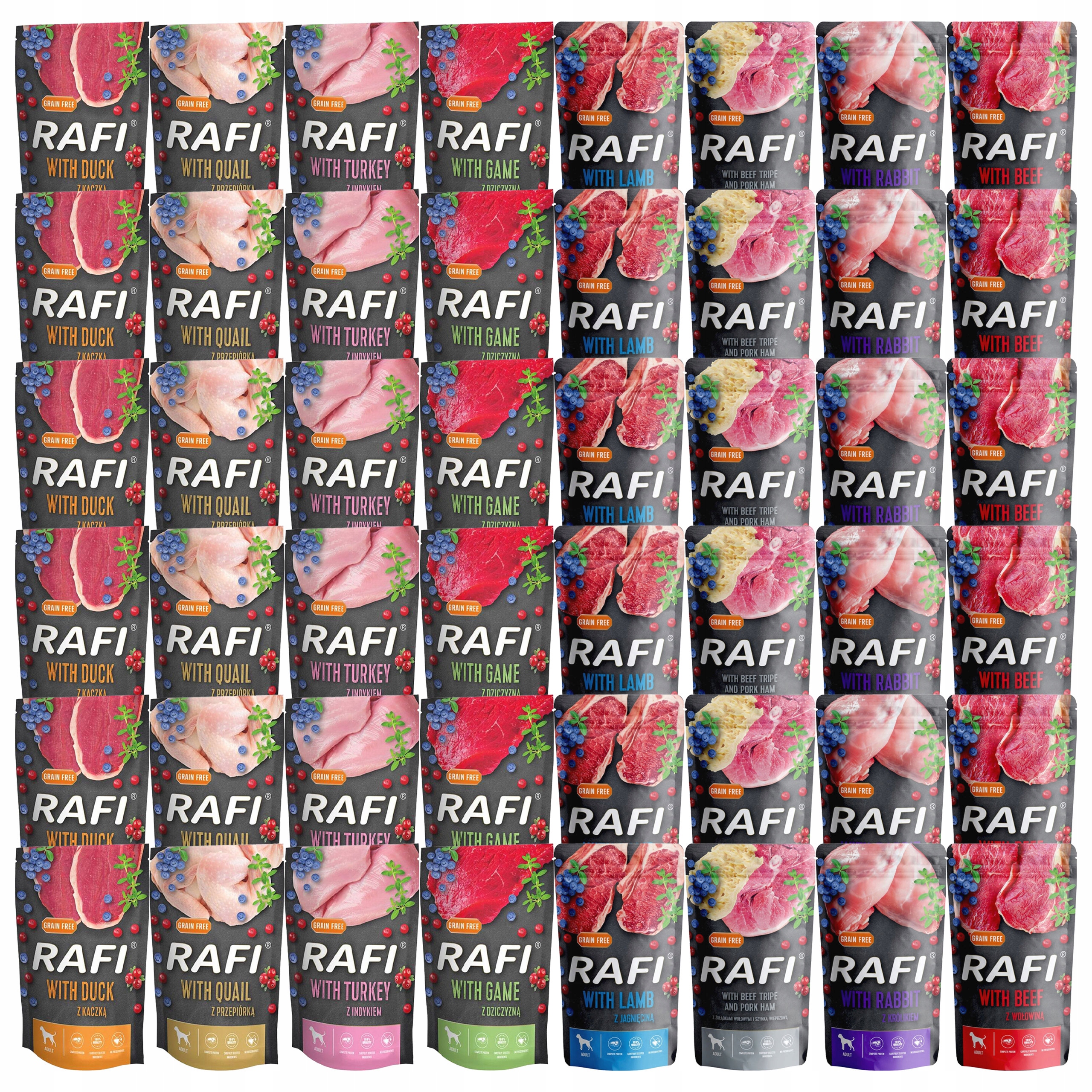 Dolina Noteci Rafi Karma mokra dla psa MIX Smaków 48 x 500g