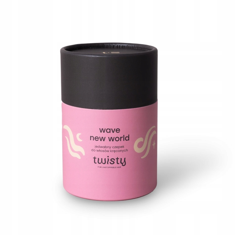 TWISTY_Wave New World hedvábná čepice pro kudrnaté vlasy Multi