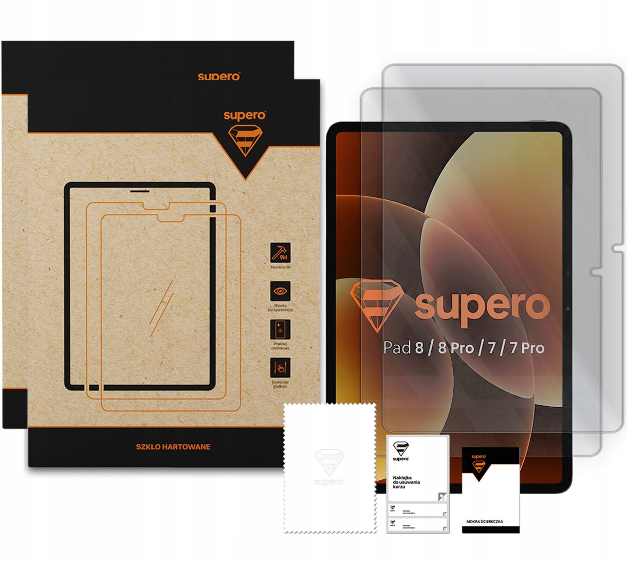 Szkło hartowane do Xiaomi Pad 7 7 Pro 8 8 Pro ochrona na ekran, 4 szt