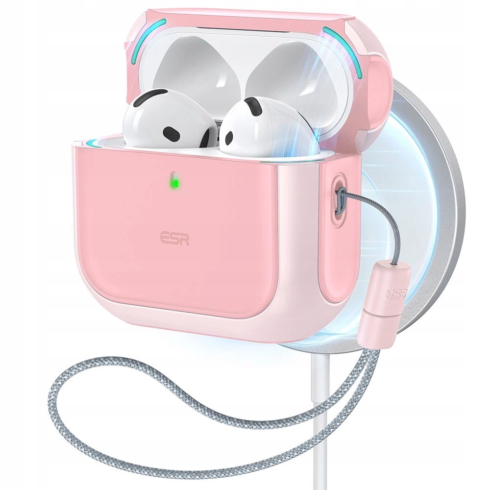 Etui Esr Orbit Halolock MagSafe na AirPods 4 różowe