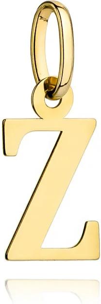 Zlatý přívěsek 585 pro ženy, písmeno Z, přívěsek na dárek 14k zlato, na řetízek