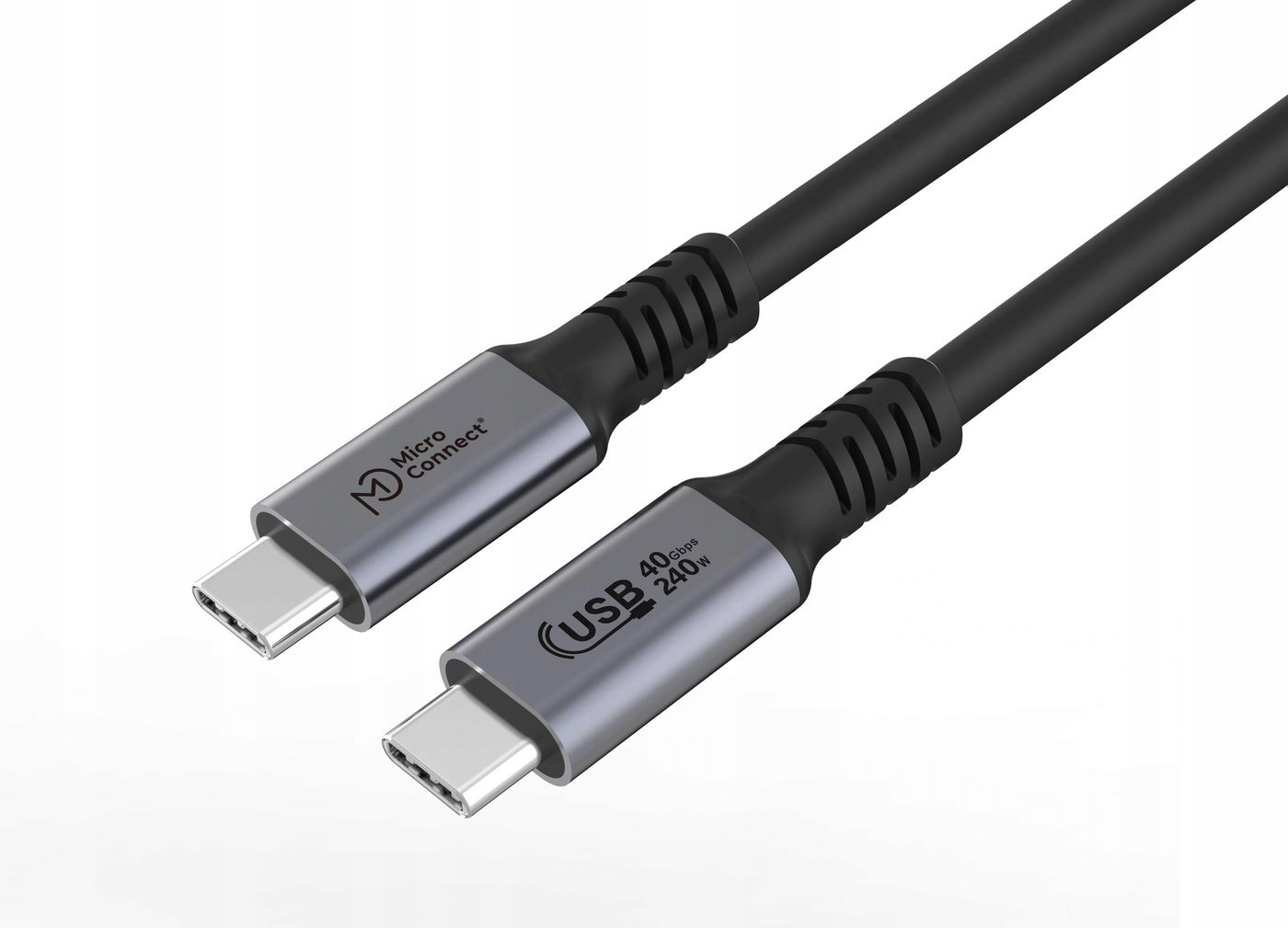 Kabel USB-C MicroConnect Premium USB4 Gen 3x2 0.5m 40Gbps, 240W, USB4CC05-2