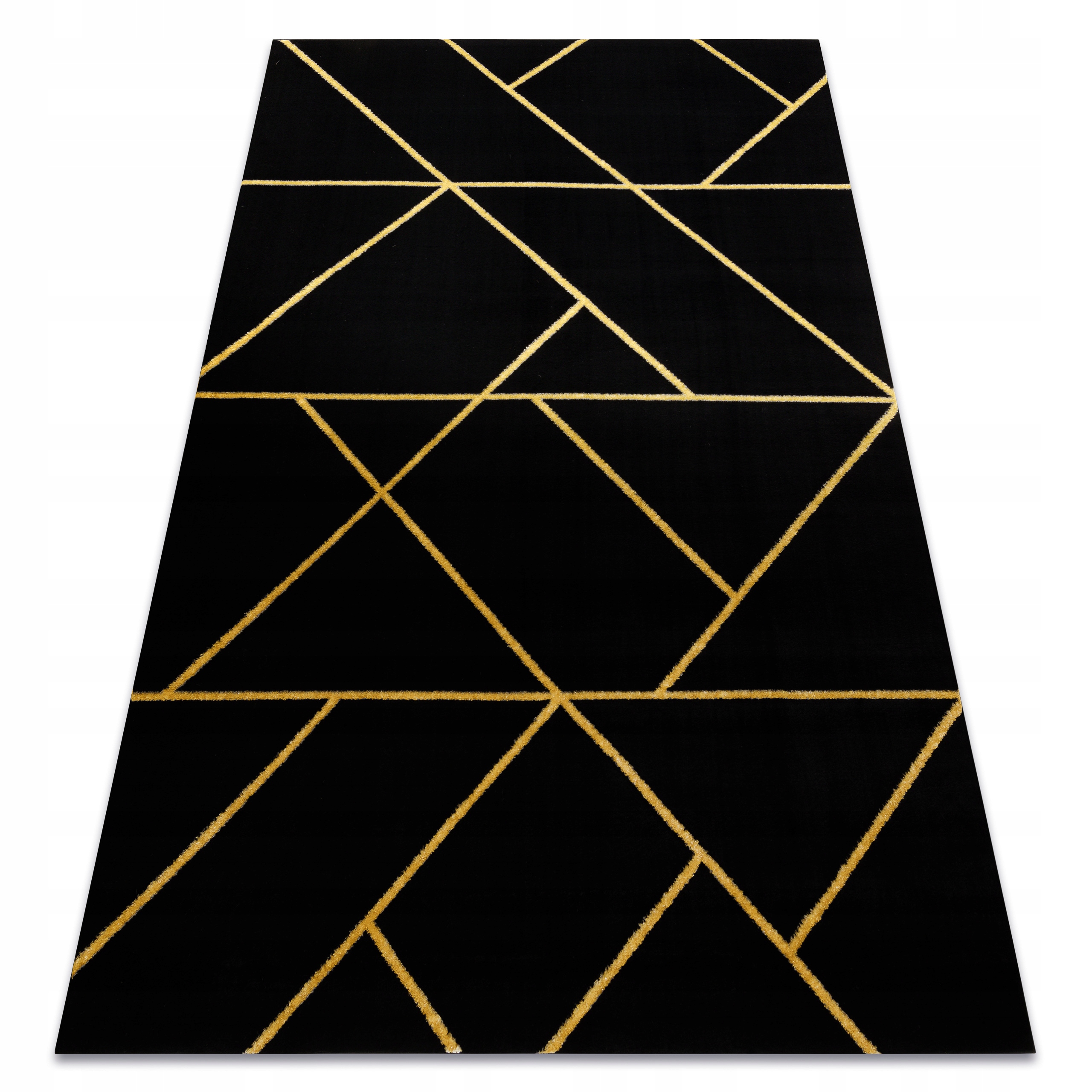 

Stylowy Dywan 120x170 cm czarny/złoty #AF460