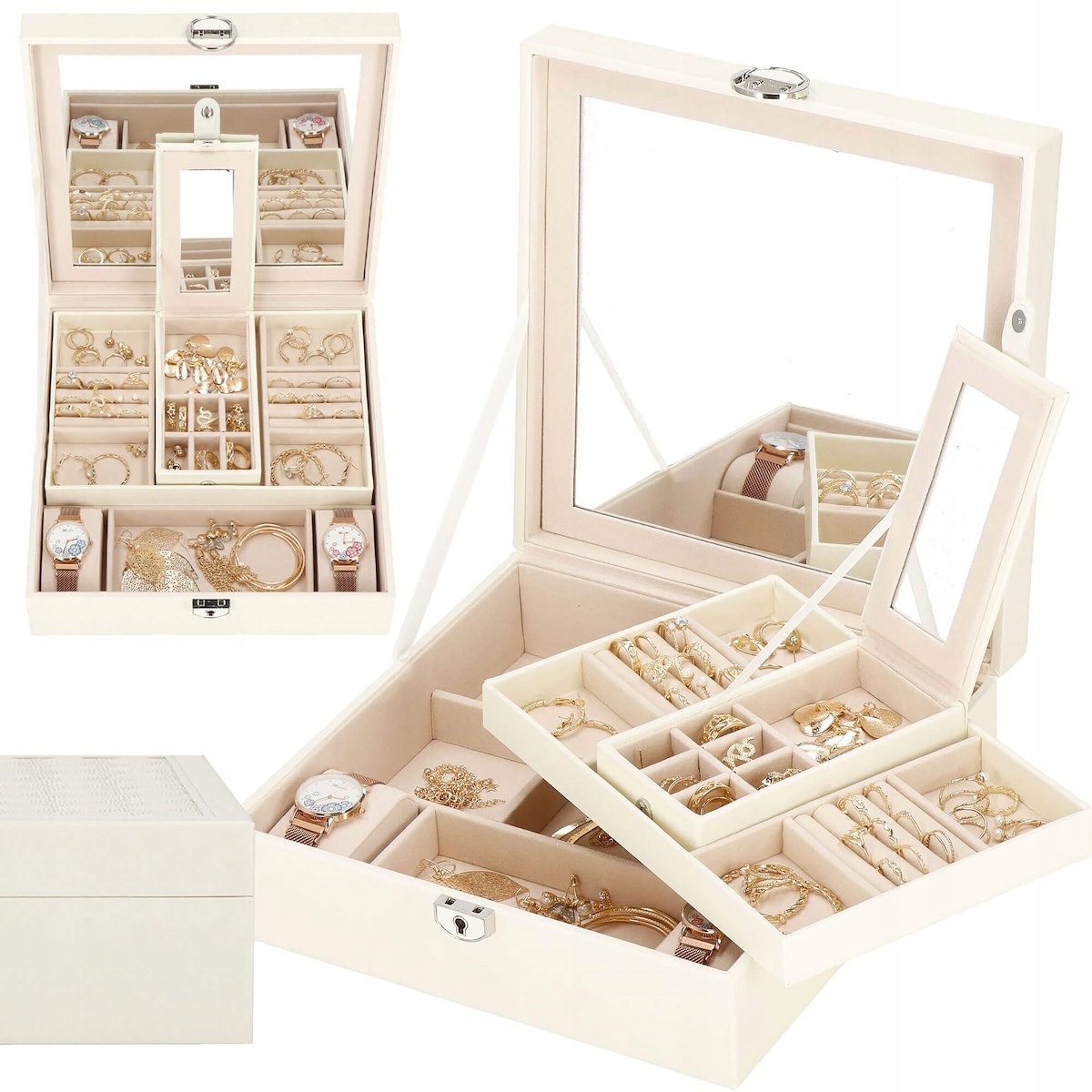 

Kuferek Szkatułka Na Biżuterię Organizer