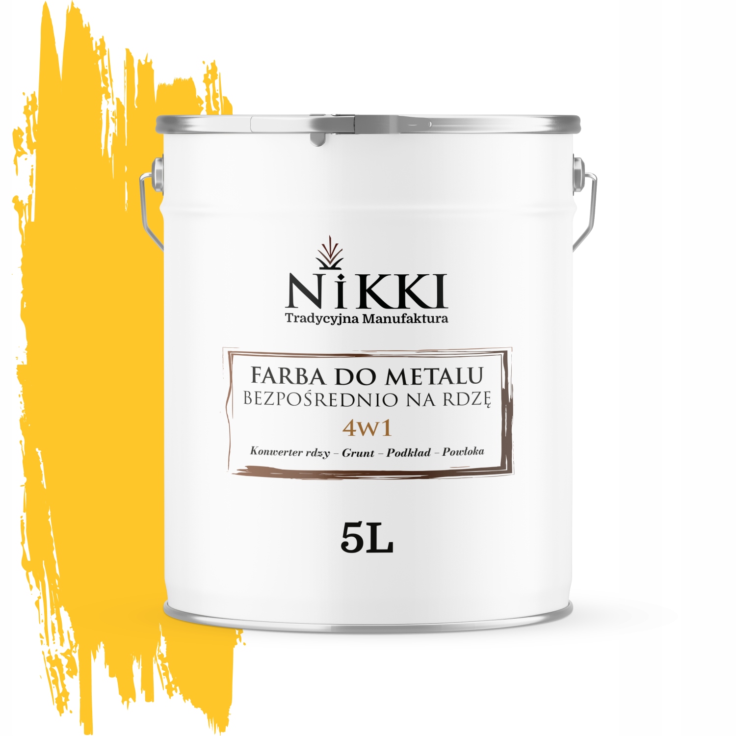 Barva Na Kov Přímo Na Rez 4v1 Žlutá Výstražná Ral 1023 Mat 5L
