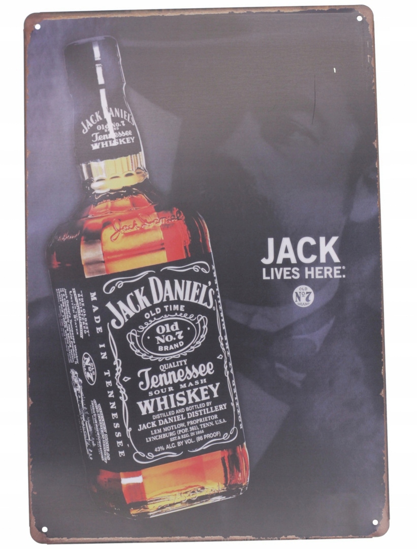 

Tabliczka Ozdobna Blacha Jack Daniels Retro Vintag