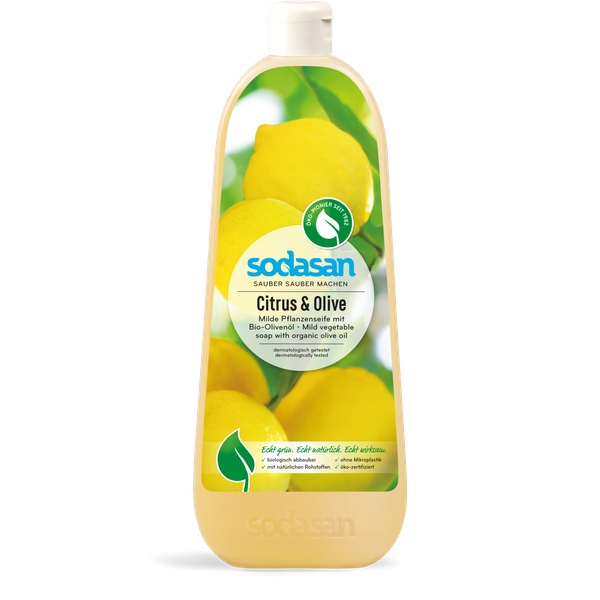 Sodasan Tekuté rostlinné mýdlo Citrusy & Oliva