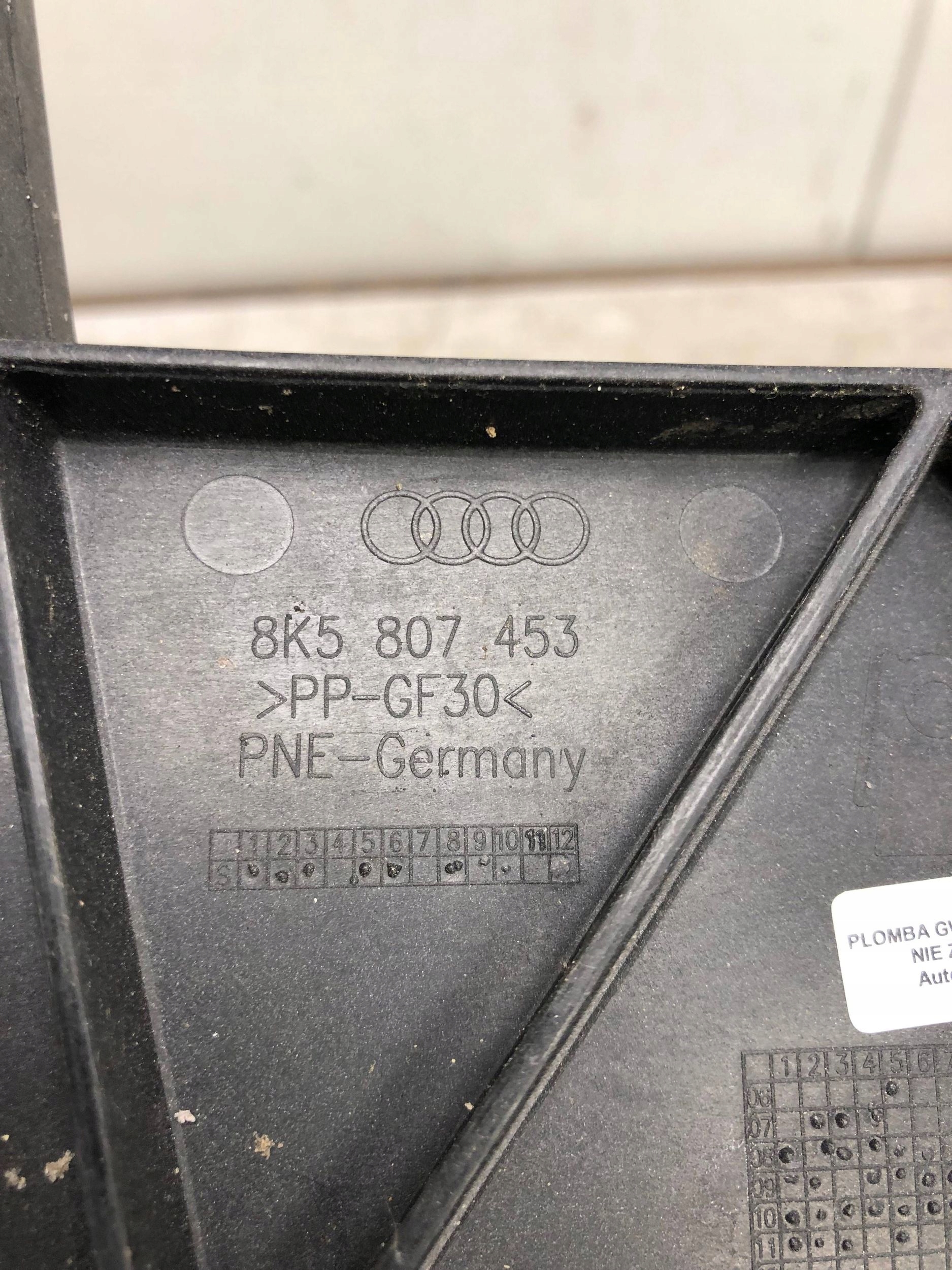 bumper bracket left rear part AUDI A4 B8 sedan 8K5807453