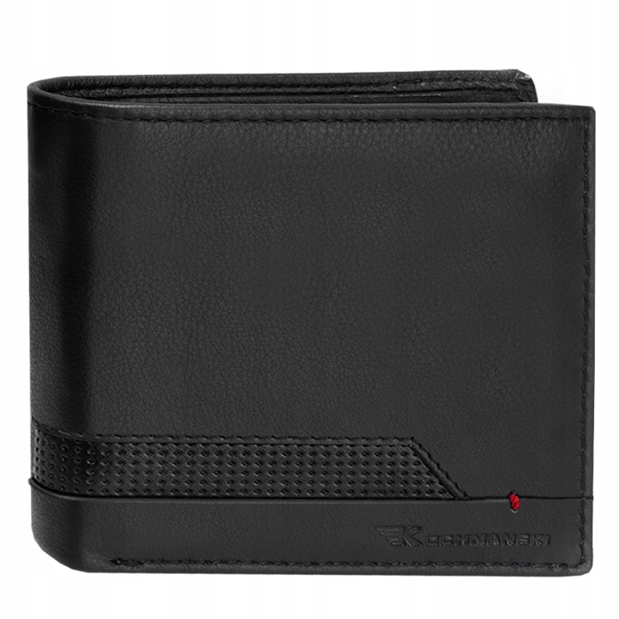 Kochmanski biznesowy portfel męski skórzany czarny Premium SmartPay