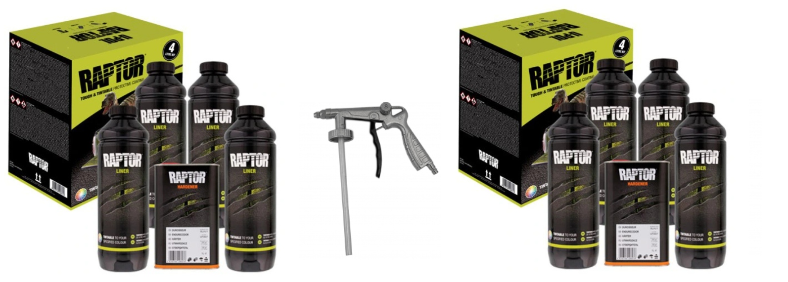 

U-pol Raptor Biały 8 X Kpl Butelki Pistolet Grati
