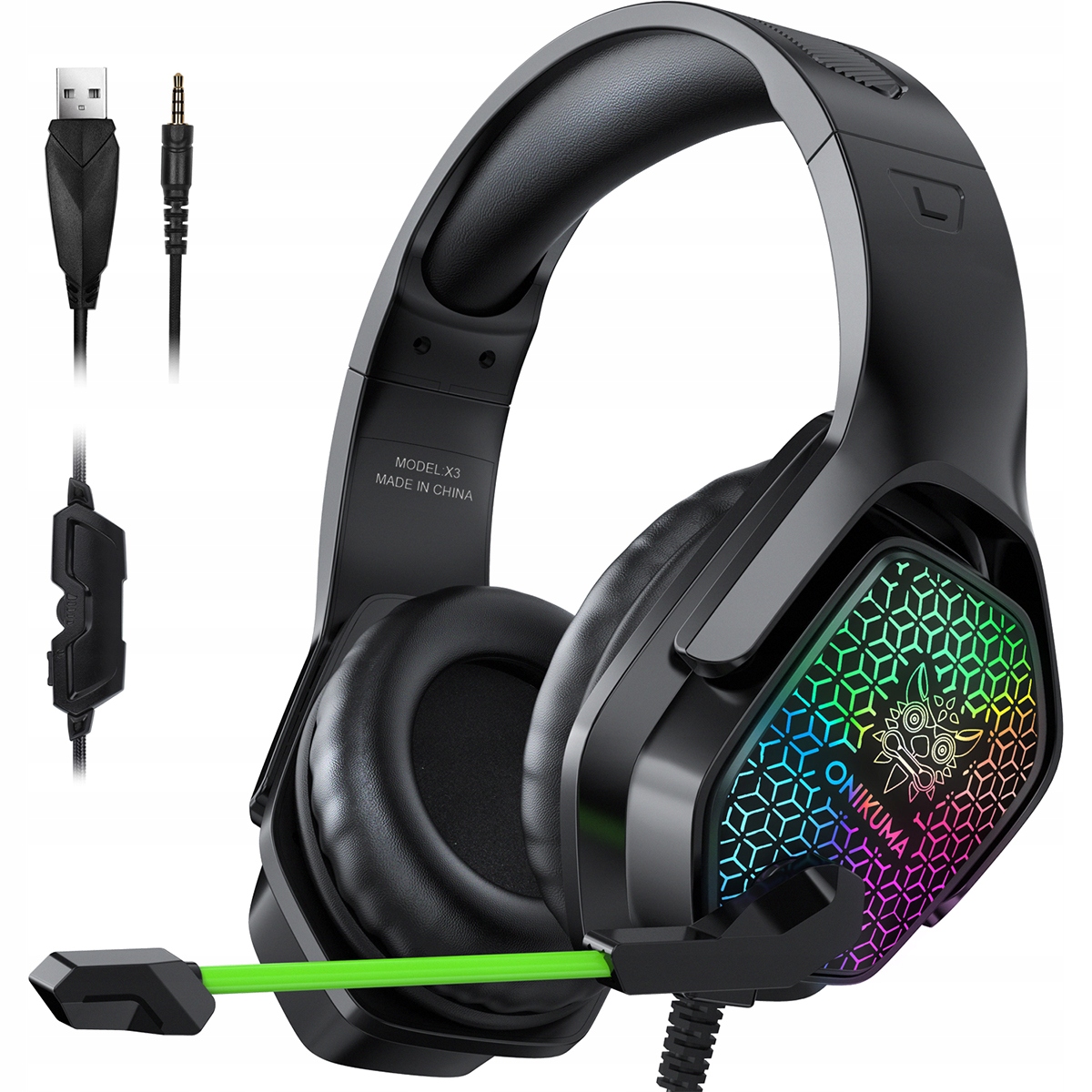 

Słuchawki Gamingowe Onikuma X3 Mikrofon Rgb Pc Ps