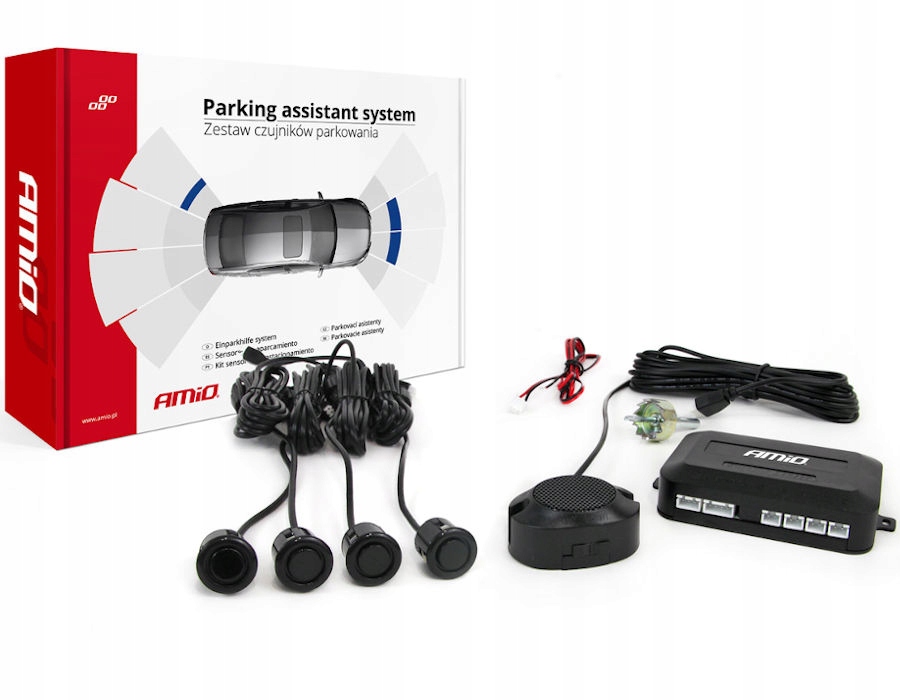 4X датчик парковки 18 мм золотой зуммер AMIO