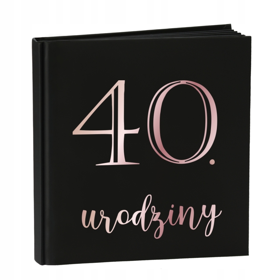 Księga Gości na 40 urodziny Czarna album