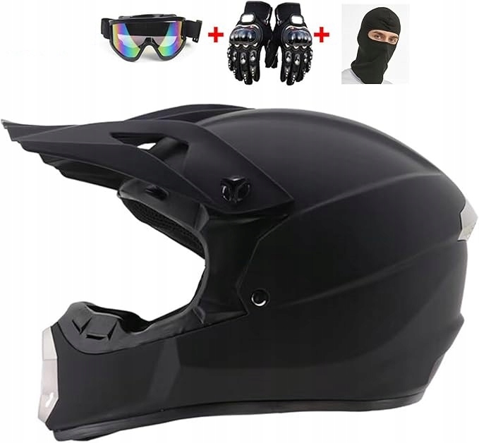 Kask Fullface Do Hulajnogi Elektrycznej Roweru Mtb Atv MX Rozmiar XL Czarny