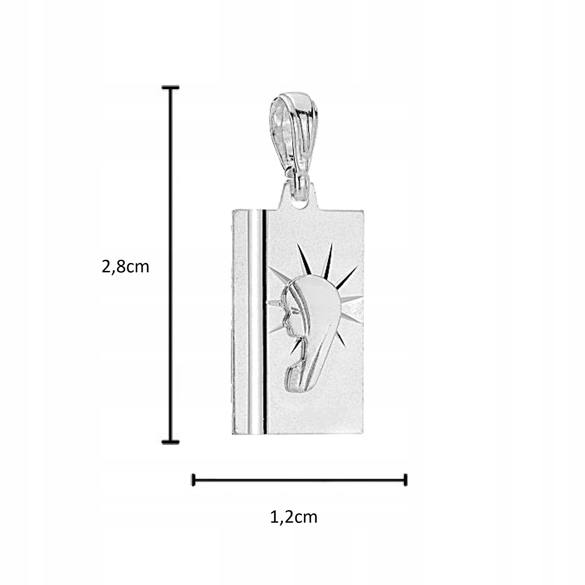 UNIKALNY SREBRNY MEDALIK MATKA BOSKA PRÓBA 925 Marka Golden Celebrity