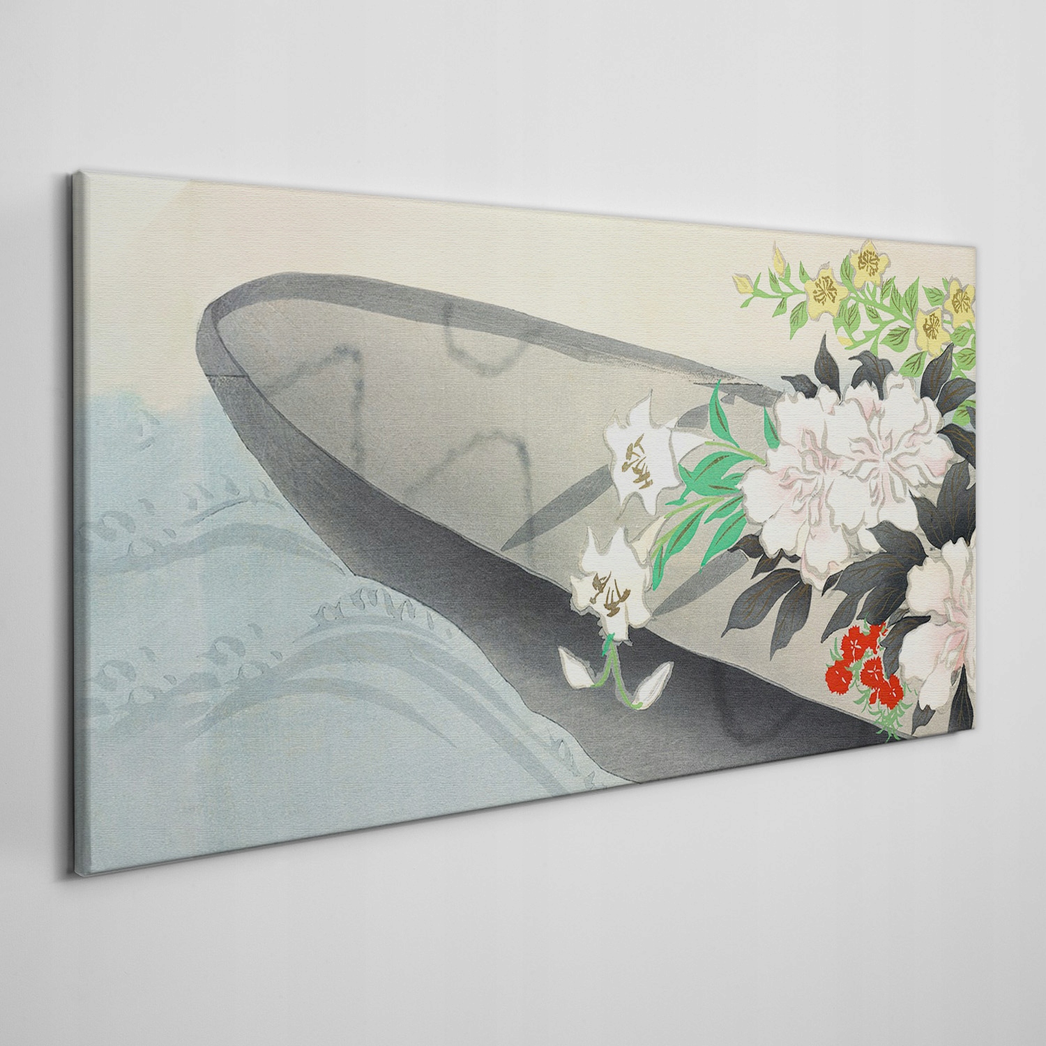 

Obraz na płótnie Łódź kwiatu kwiaty woda 100x50 cm
