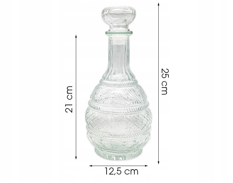 Karafka szklana 1l na wino wodę Whisky Nalewkę Rodzaj karafka