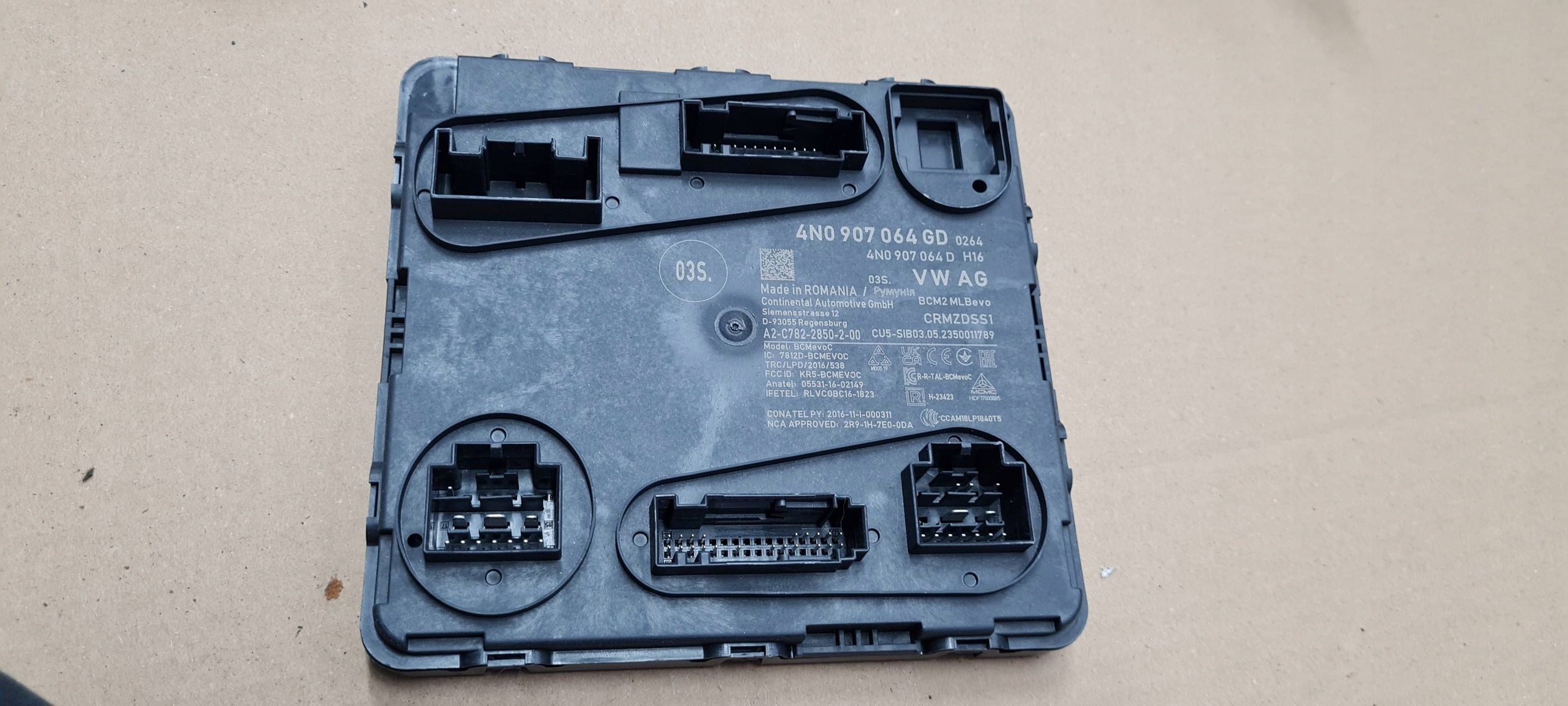 A6 C8 4K module control unit KOMFORTU BCM 4N0907064CD A7 4K