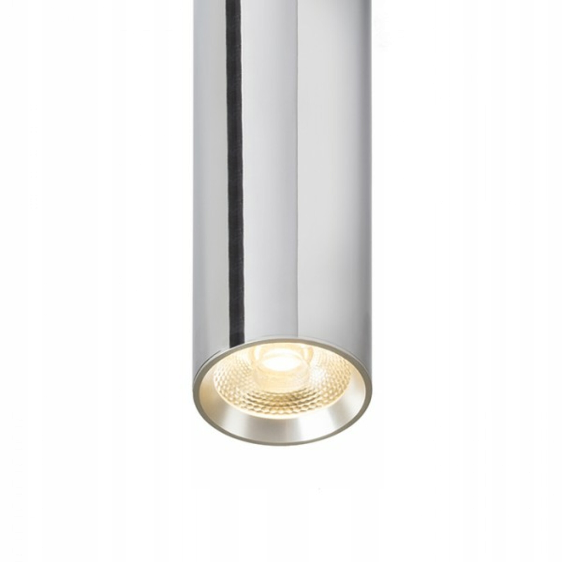 Stropné Led svietidlo Rendl Riga 38, chróm, 9W, 3000K, uhol 38 °, 55x380mm