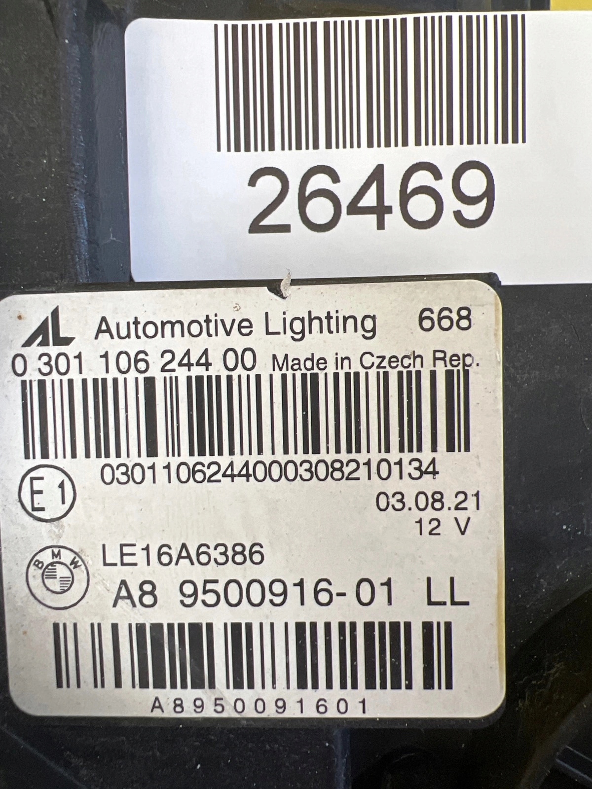 light right BMW 3 G20 G21 18- light Laser Shadow black 9500916-01