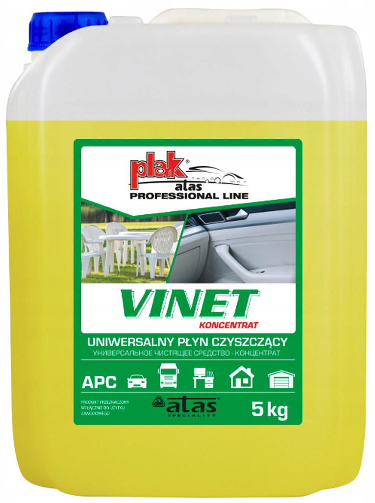 

Plak atas Vinet Uniwer. Koncentrat Czyszczący 5L