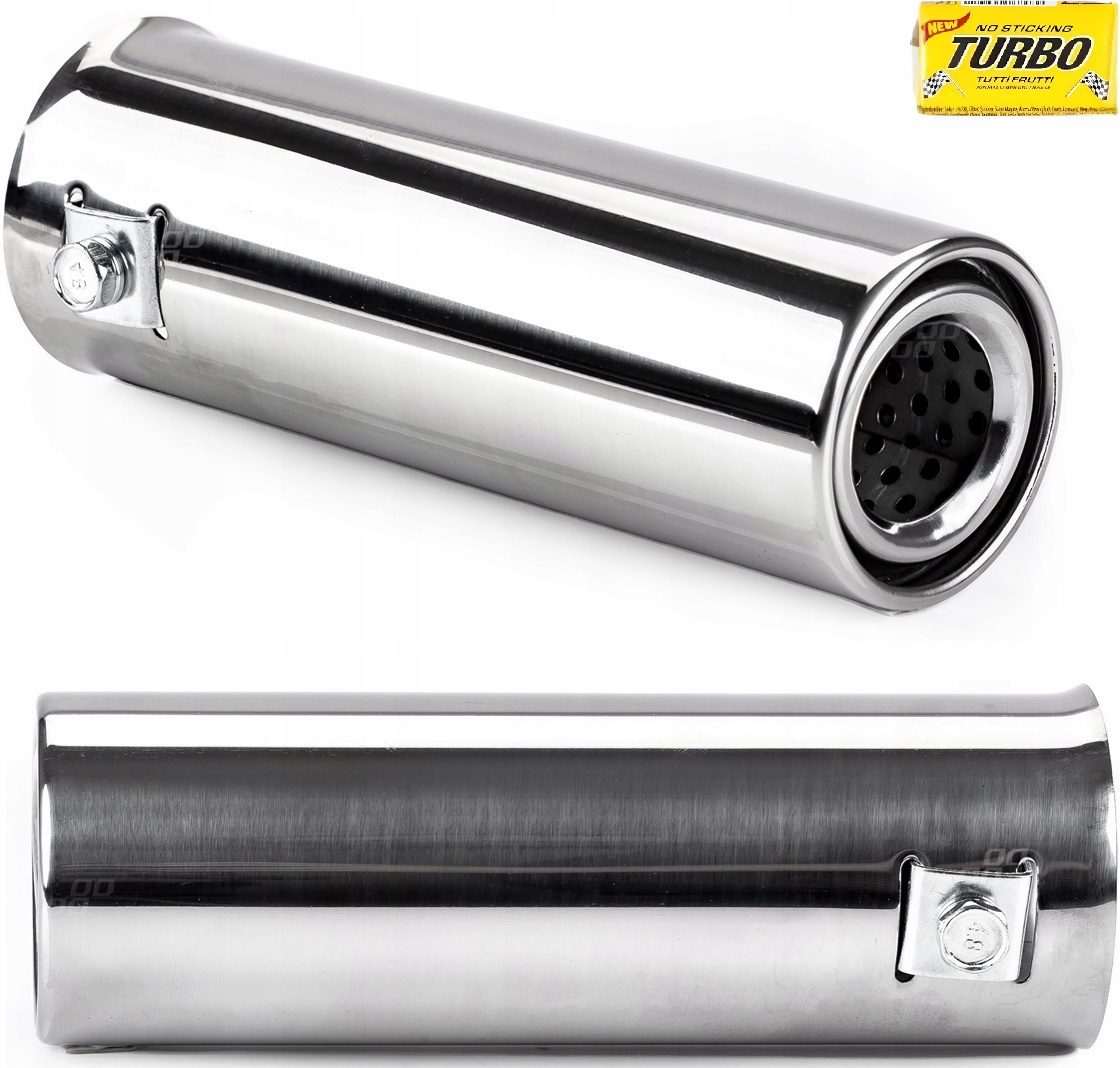 Końcówka Wydechu Tłumika Nakładka Inox Nierdzewka Do Auta Montażowa 31-45mm