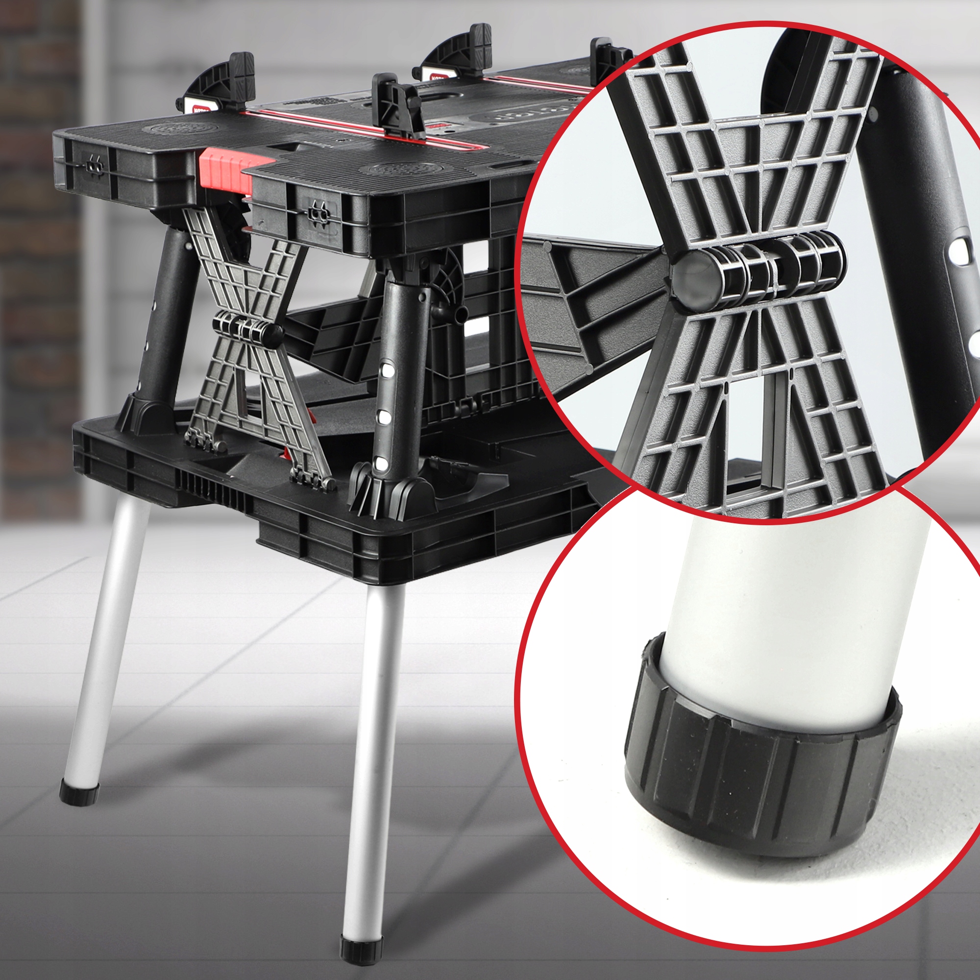 KETER STÓŁ WARSZTATOWY SKŁADANY SZAFKA WORK TABLE EAN (GTIN) 6975001050900