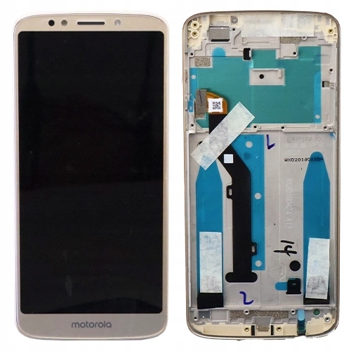 LCD displej Rychlý Rámeček Motorola Moto G6 Play Originální Zlatý
