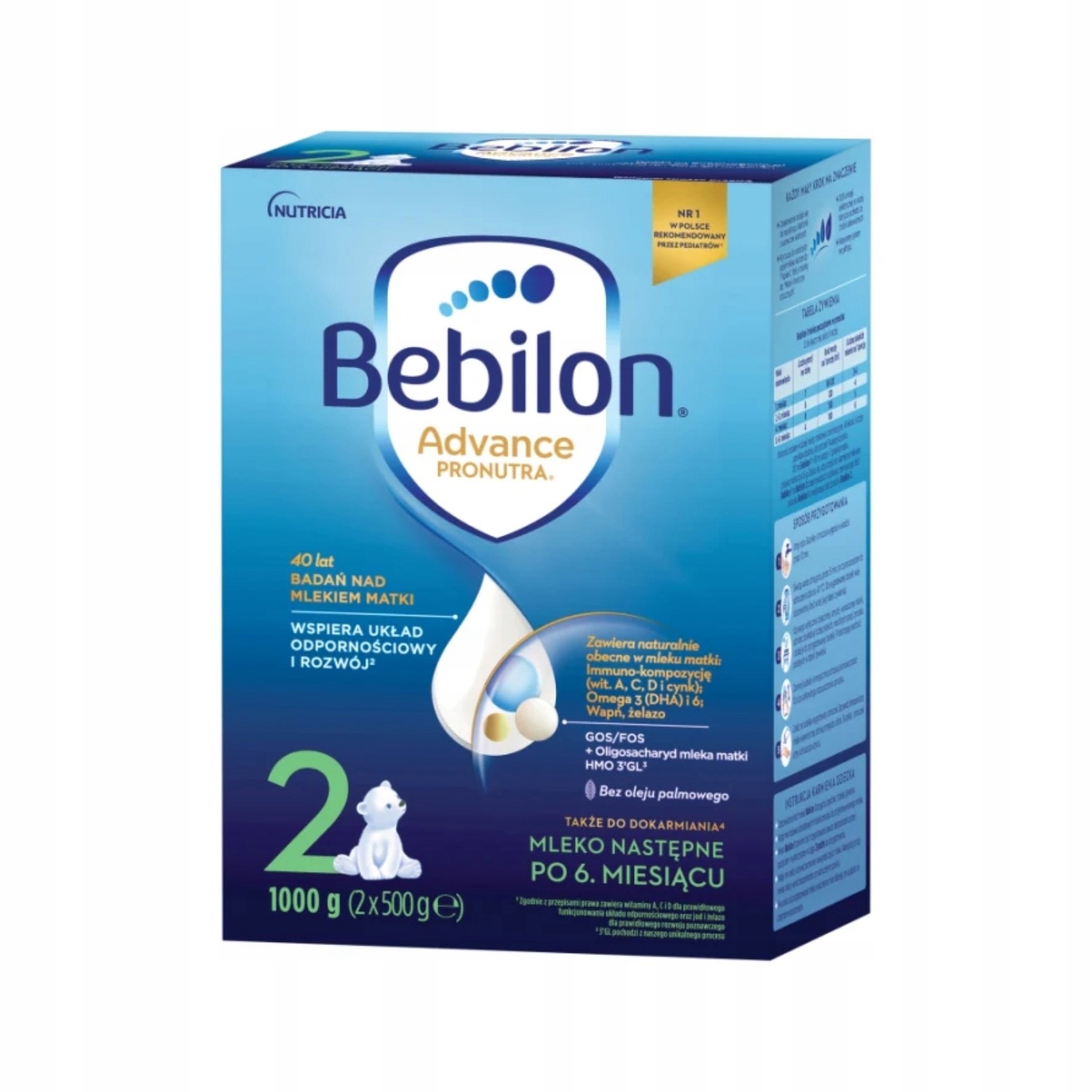 BEBILON 2 Pronutra Advance mleko następne 6m+ 1000