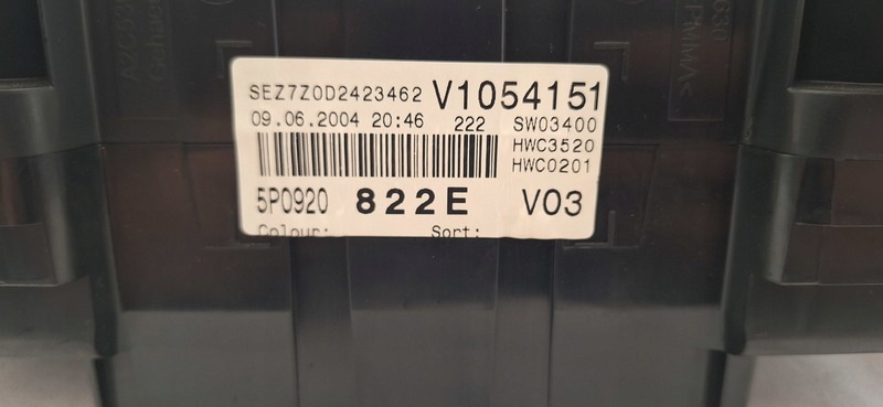 dials SEAT ALTEA 04- 5P0920822E