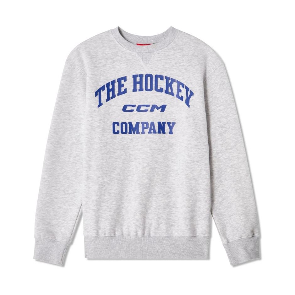 CCM Mikina CCM Athleisure Fleece Crewneck Sr, šedá, Senior, L