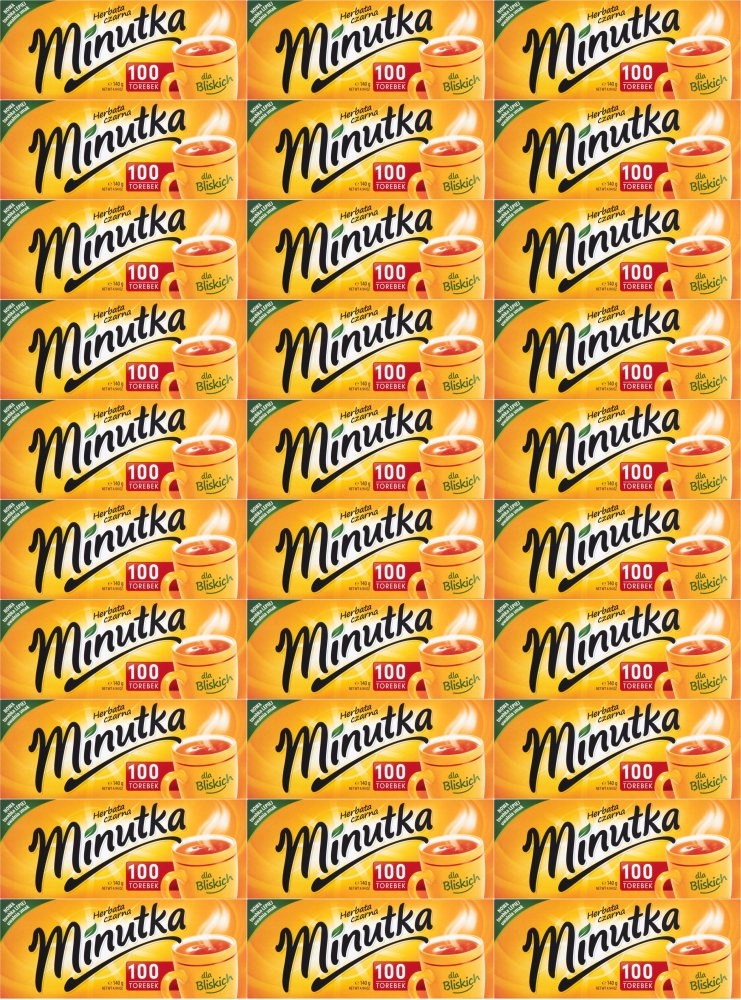 Herbata Minutka czarna ekspresowa 100 torebek x40