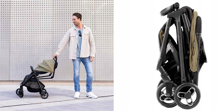 Graco Myavo lekki, kompaktowy wózek spacerowy Stelaż Aluminiowy