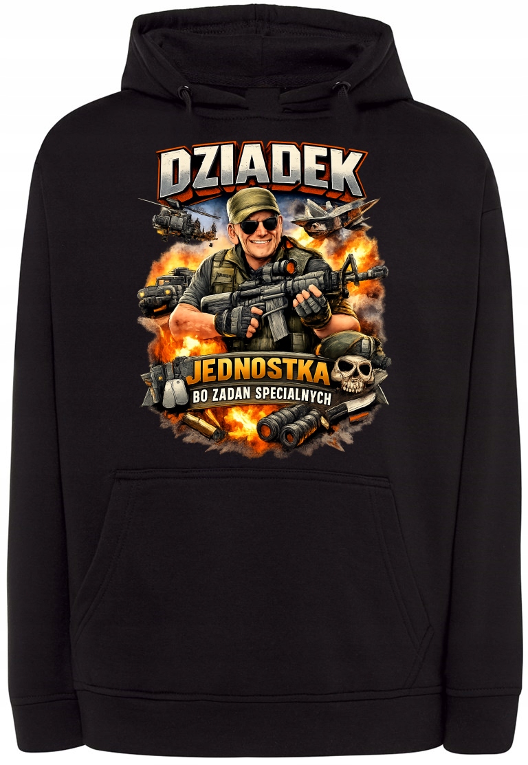 Mikina s kapucí Den dědečka Dědeček Jednotka pro speciální úkoly vel. M