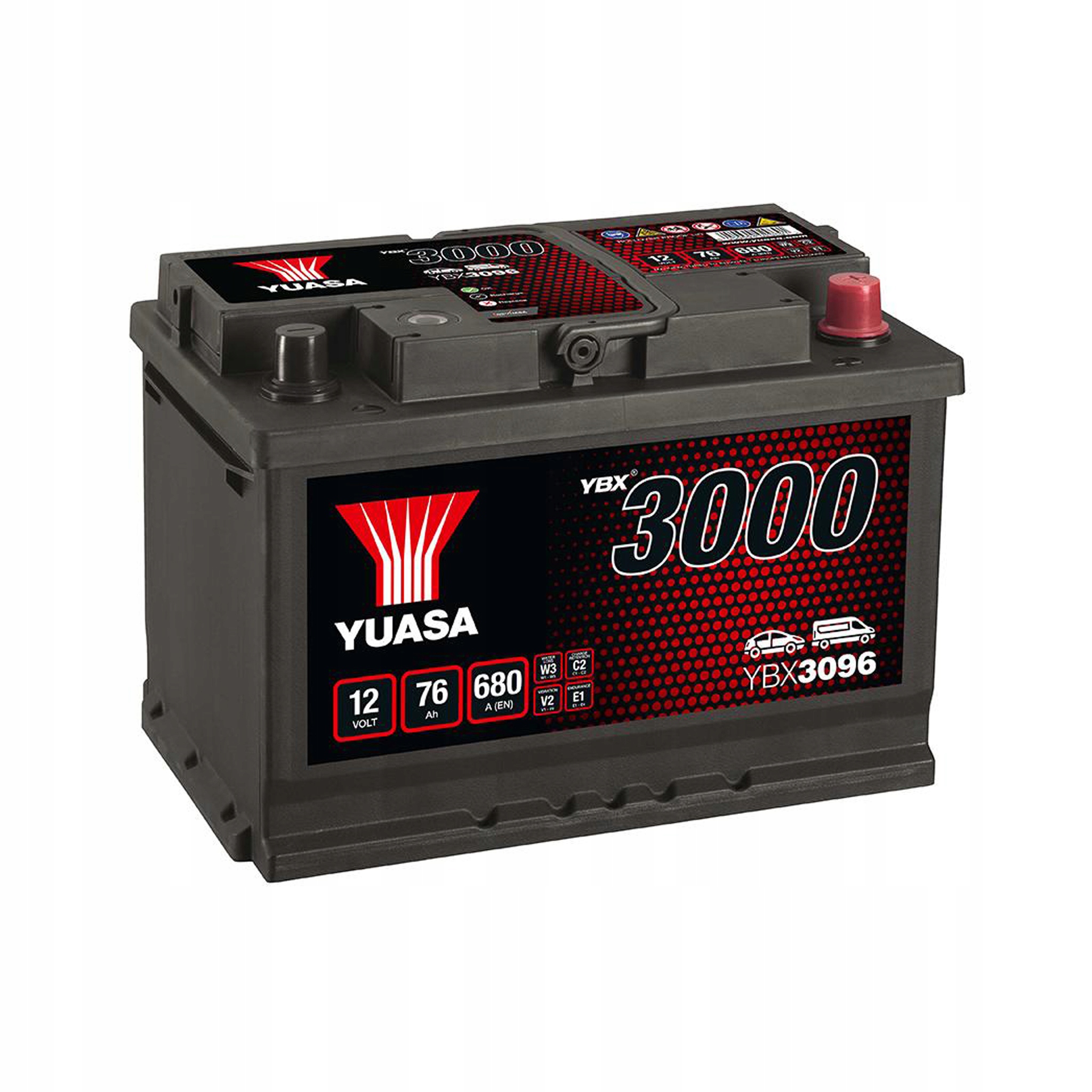 Аккумулятор Yuasa YBX3000 SMF ybx3096 76 Ач