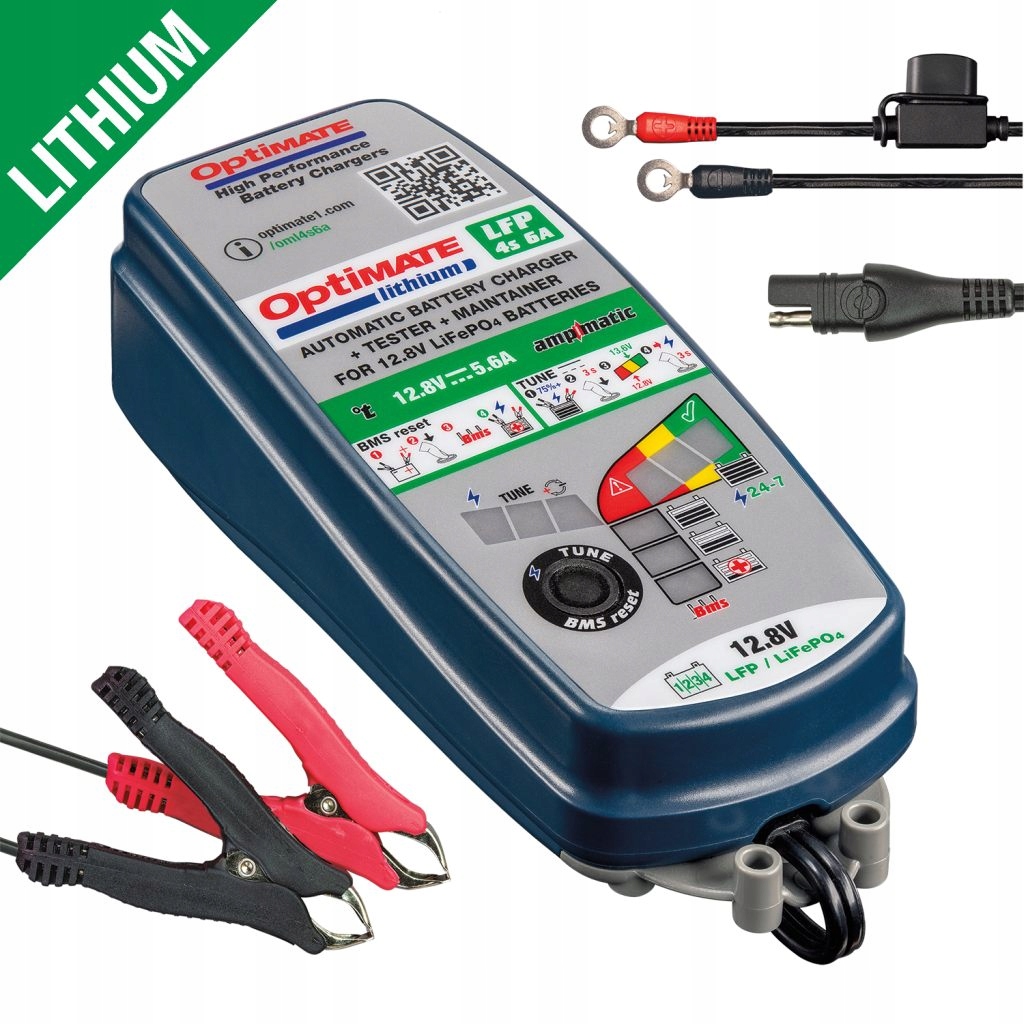 Optimate Ładowarka Akumulatorów Optimate Lithium 4S Ampmatic 12.8V 13.2V