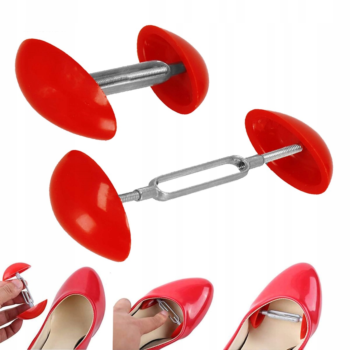 PRAWIDŁA DO ROZCIĄGANIA BUTÓW SZPILEK CIASNE BUTY 7-12cm REGULOWANE 2szt. Model CIASNE BUTY HALUKSY ZESTAW SZPILKI SZPILEK