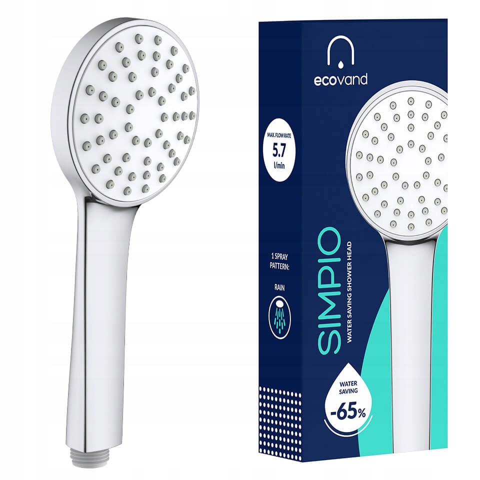 

Ecovand Simpio Wodooszczędna słuchawka prysznicowa